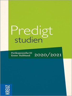 cover image of Predigtstudien 2020/2021--1. Halbband